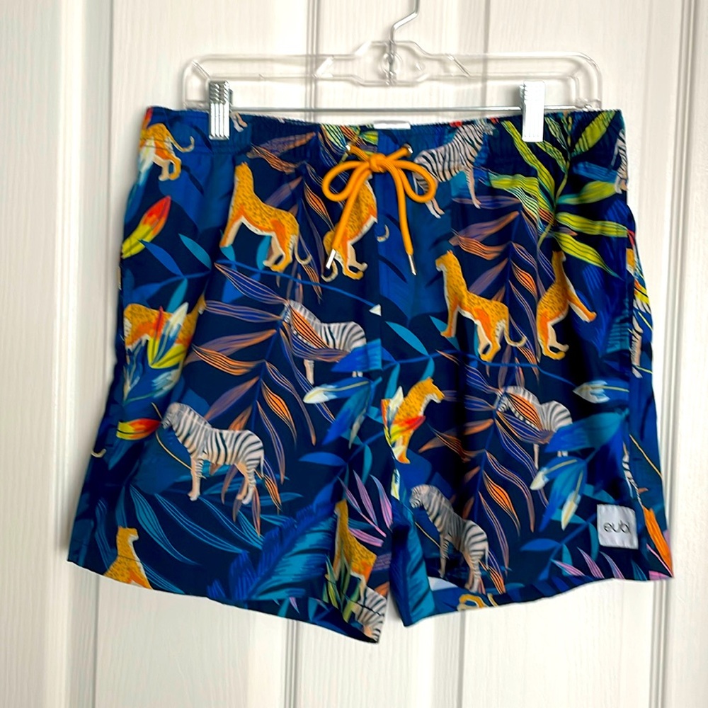 EUBI Swim trunks - bright animal print.